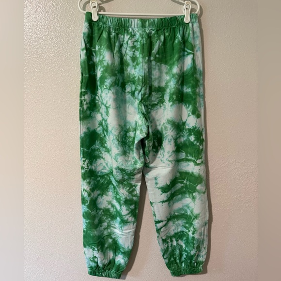 Clare V Green and Blue Tie-Dye Sweatpants with Eyes - Picture 5 of 11